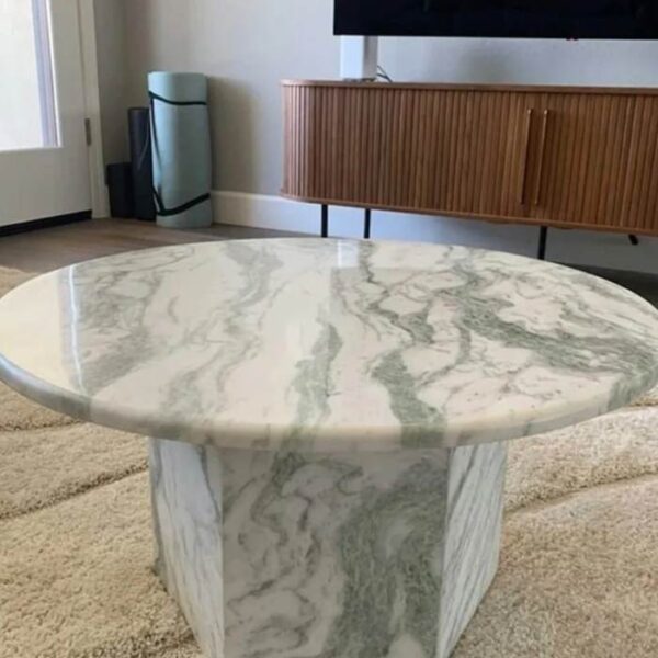 Handcrafted Onyx Stone Coffee Table - Modern Center Table