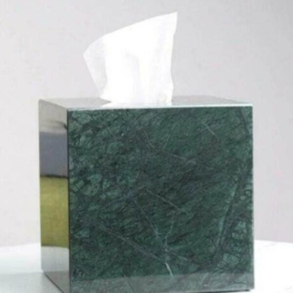 Luxury Veined Marble Tissue Case for Home & Office
