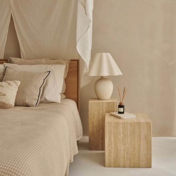 Travertine Display Stand – Perfect for Art, Sculptures & Decor