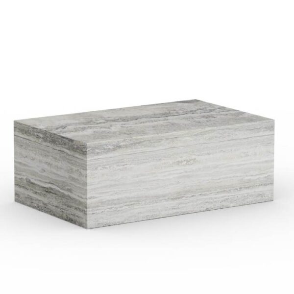 Forma Silver Travertine Coffee Table