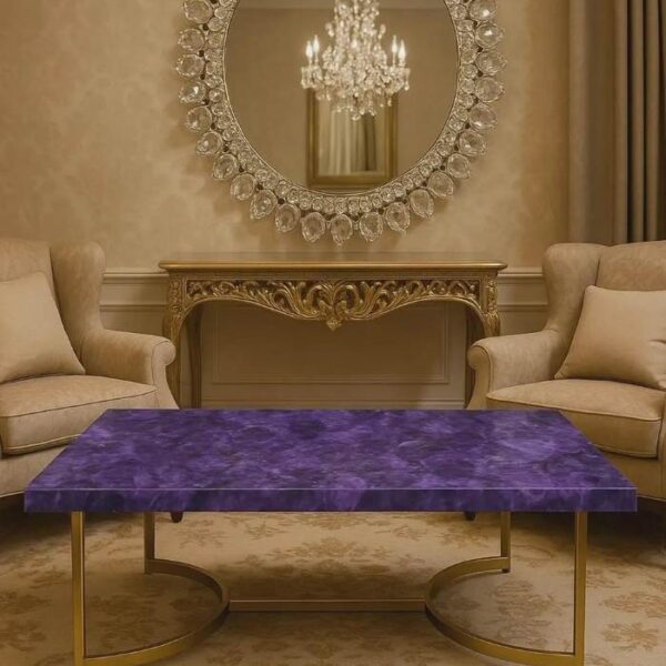 Healing Crystal Amethyst Coffee Table