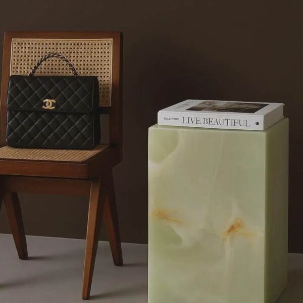 Decorative Green Onyx Stone Plinth