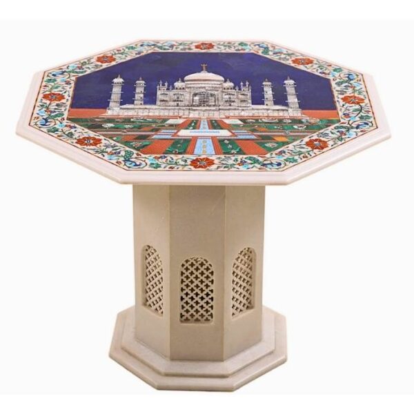 Taj Mahal Inlay Marble Coffee Table